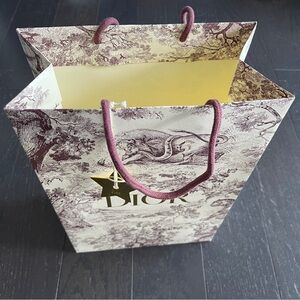 Dior Christmas gift bag shopping bag with dior star